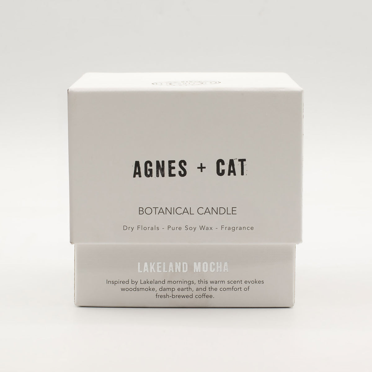 Agnes + Cat botanisk soyalys – Lakeland Mocha – gaveeske