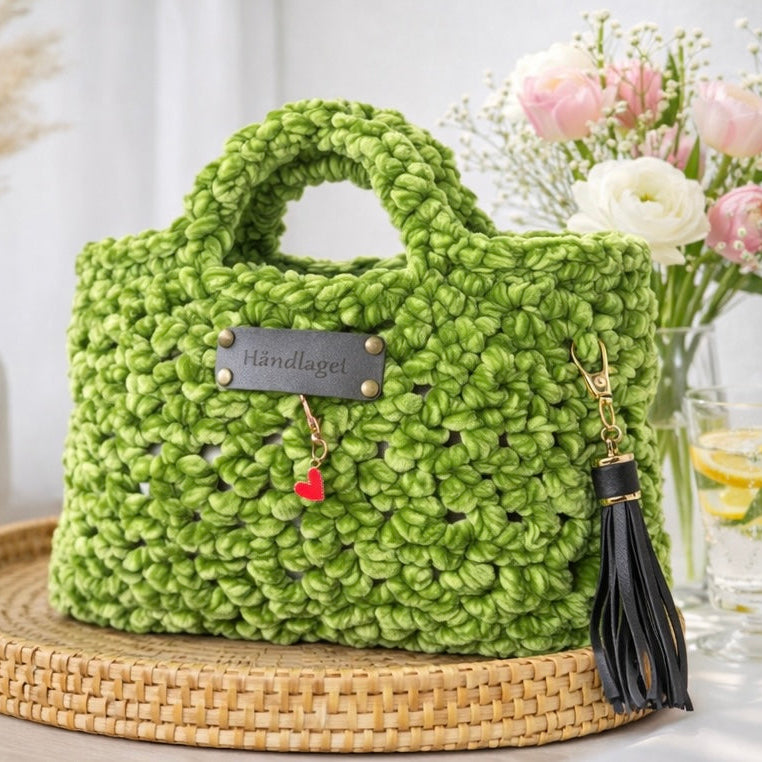 Heklet Veske - Soft Lime