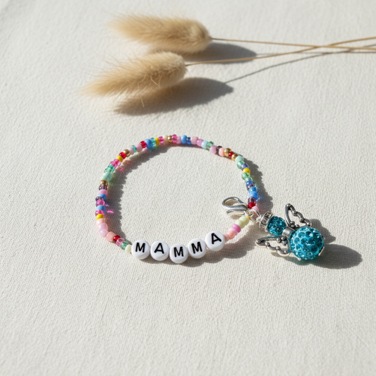 MAMMA Armbånd - Fargerike Perler