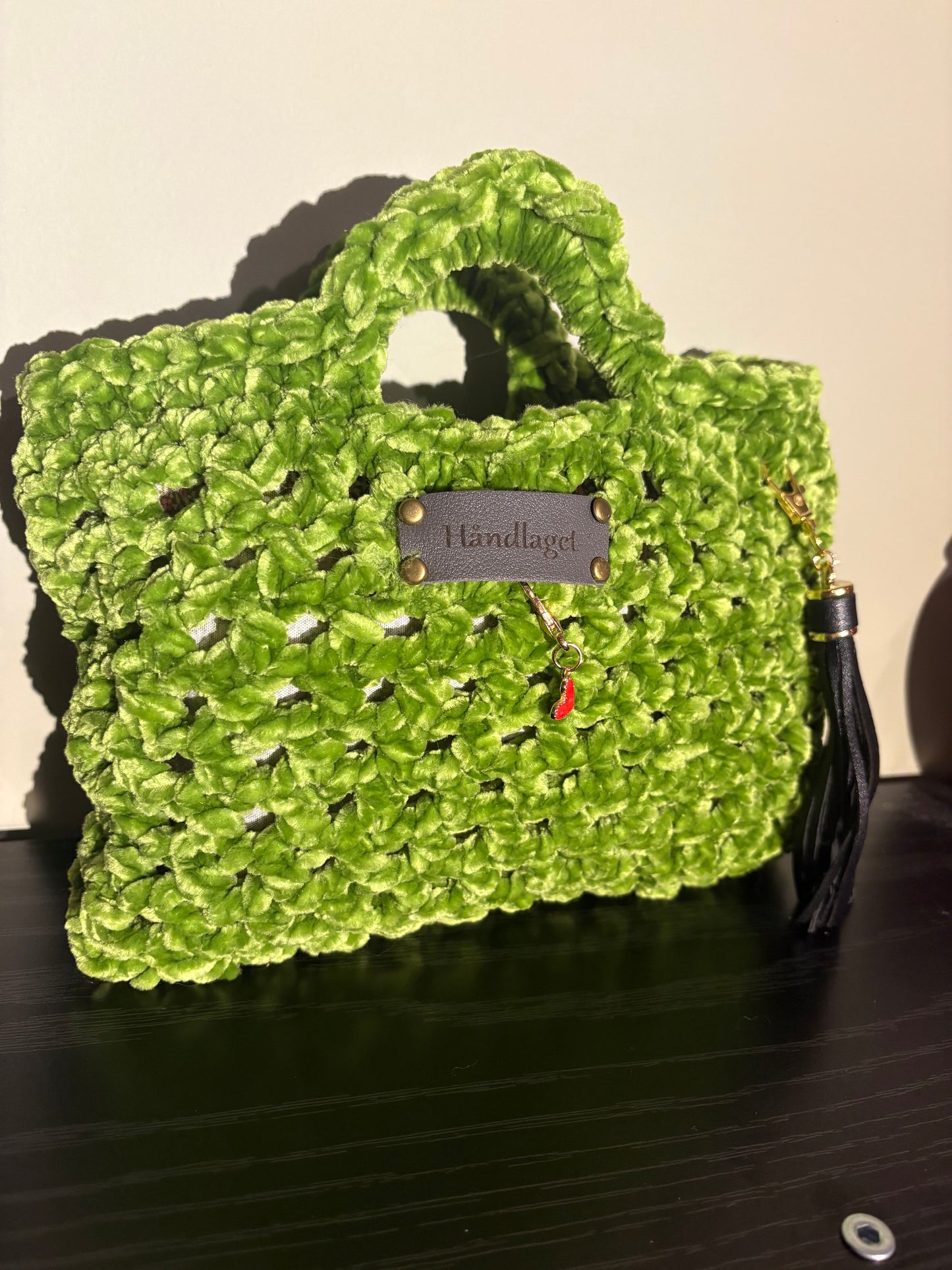 Heklet Veske - Soft Lime