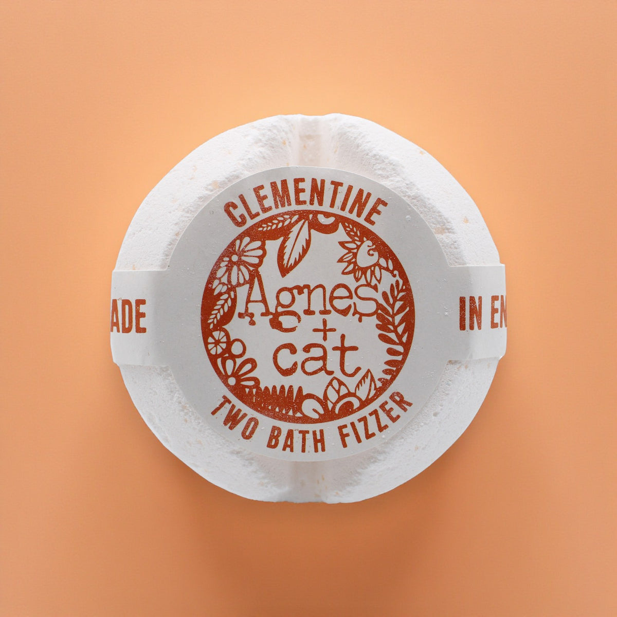Agnes + Cat badebombe – Clementine