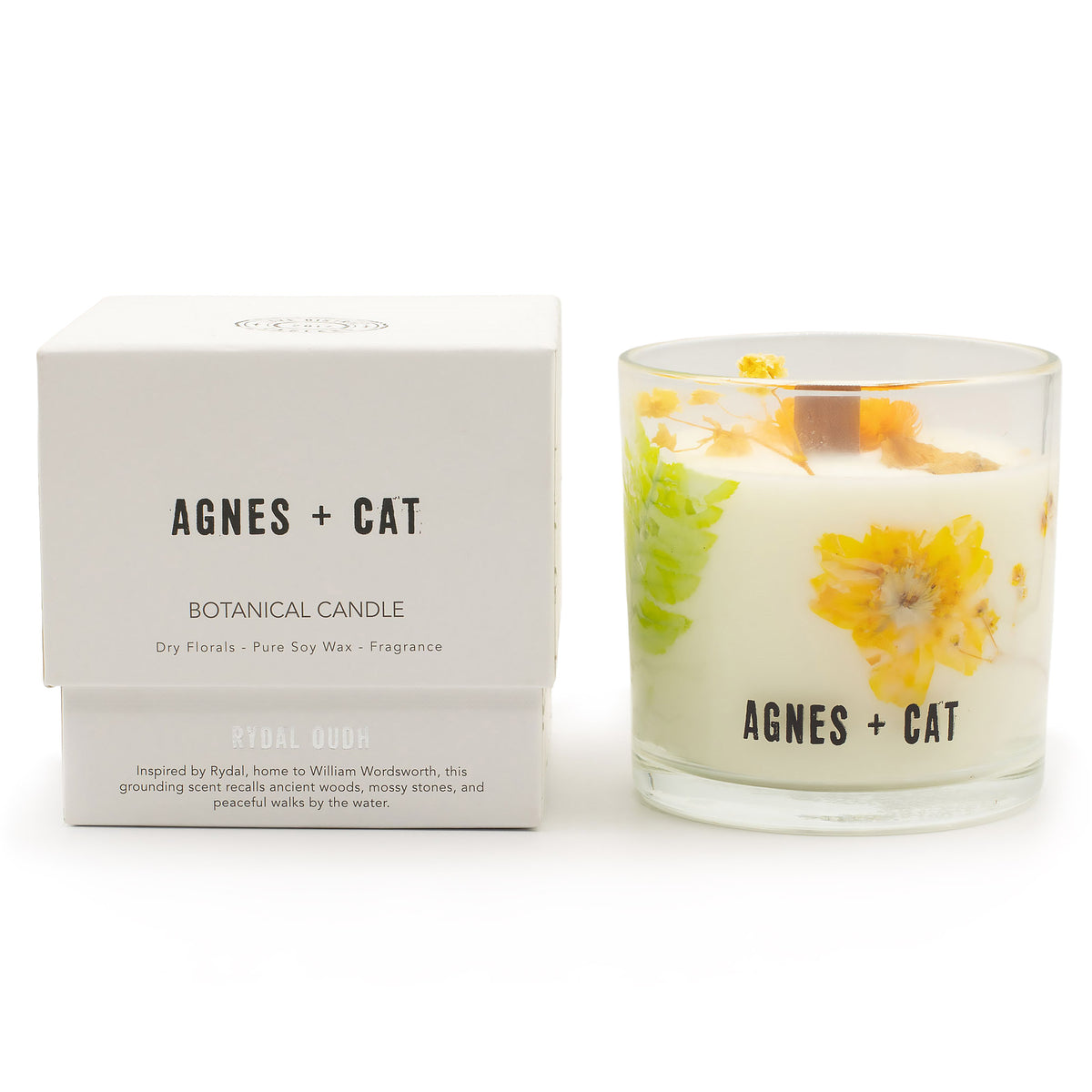 Agnes + Cat botanisk soyalys – Rydal Oudh – lys og gaveeske