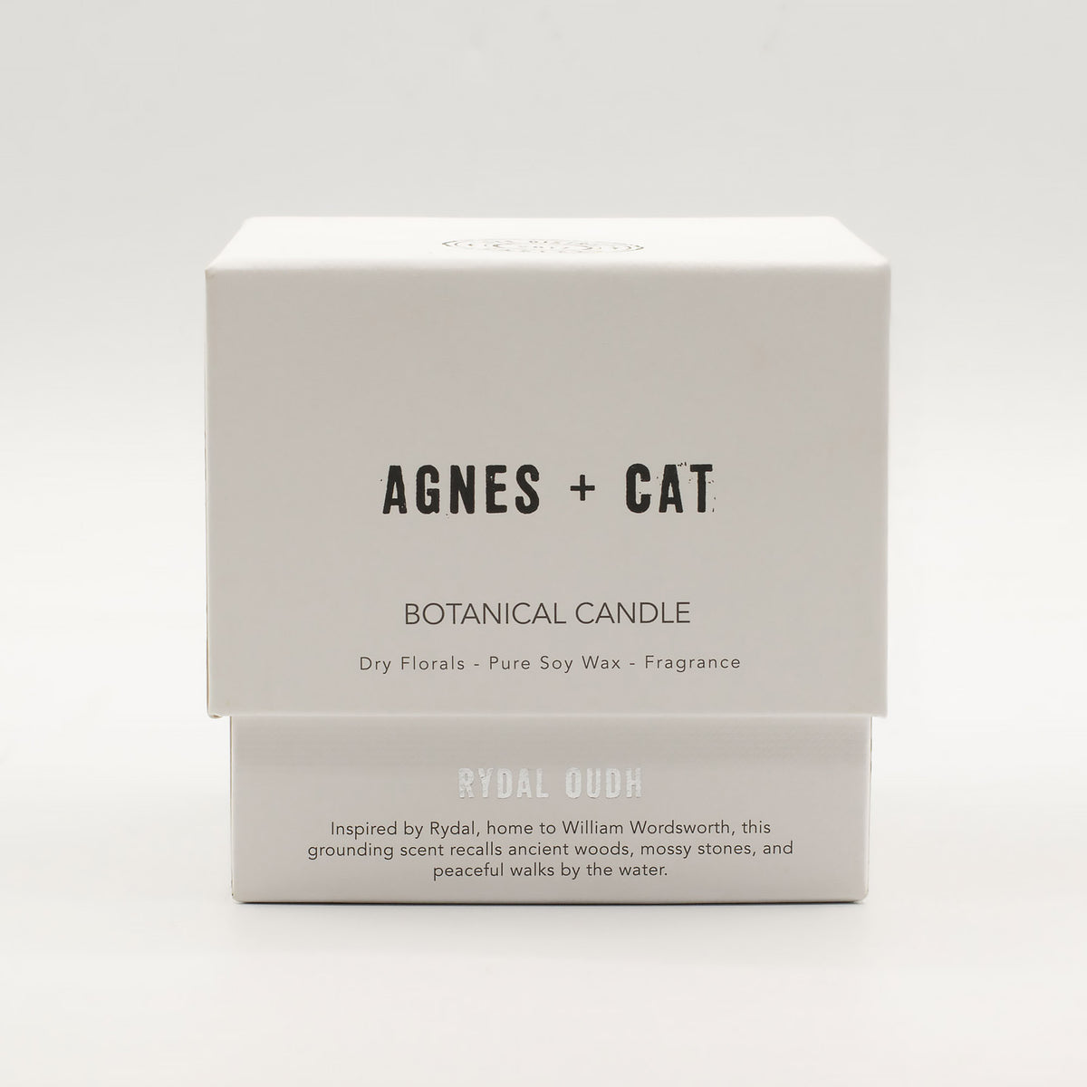 Agnes + Cat botanisk soyalys – Rydal Oudh – gaveeske