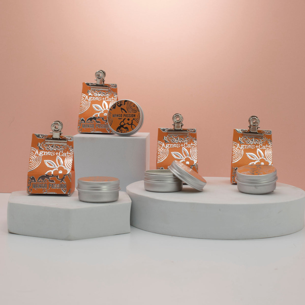 Agnes + Cat leppepomade – Mango og pasjonsfrukt – produkt og emballasje