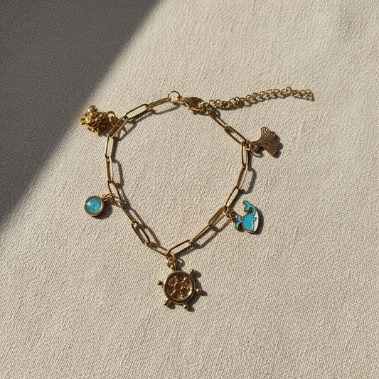 Nautisk Armbånd med Charms